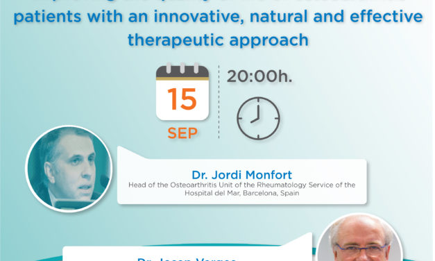 Improving the quality of life of osteoarthritis patients with an innovative, natural and effective therapeutic approach